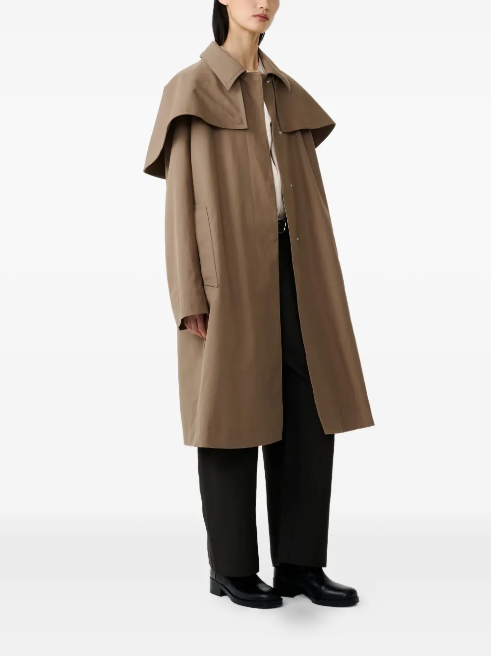  Studio Nicholson Cappotto Haver Con Inserto Rimovibile - Marrone 