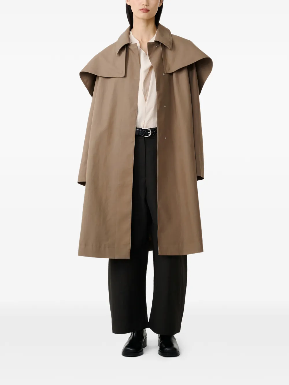  Studio Nicholson Cappotto Haver Con Inserto Rimovibile - Marrone 