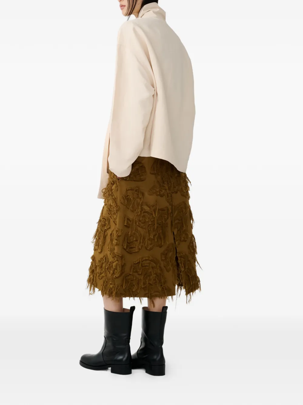 Studio Nicholson Colt blouse met strik Beige
