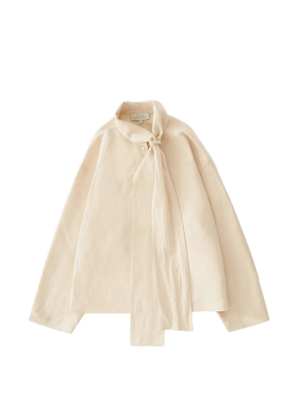 Studio Nicholson Colt blouse met strik Beige