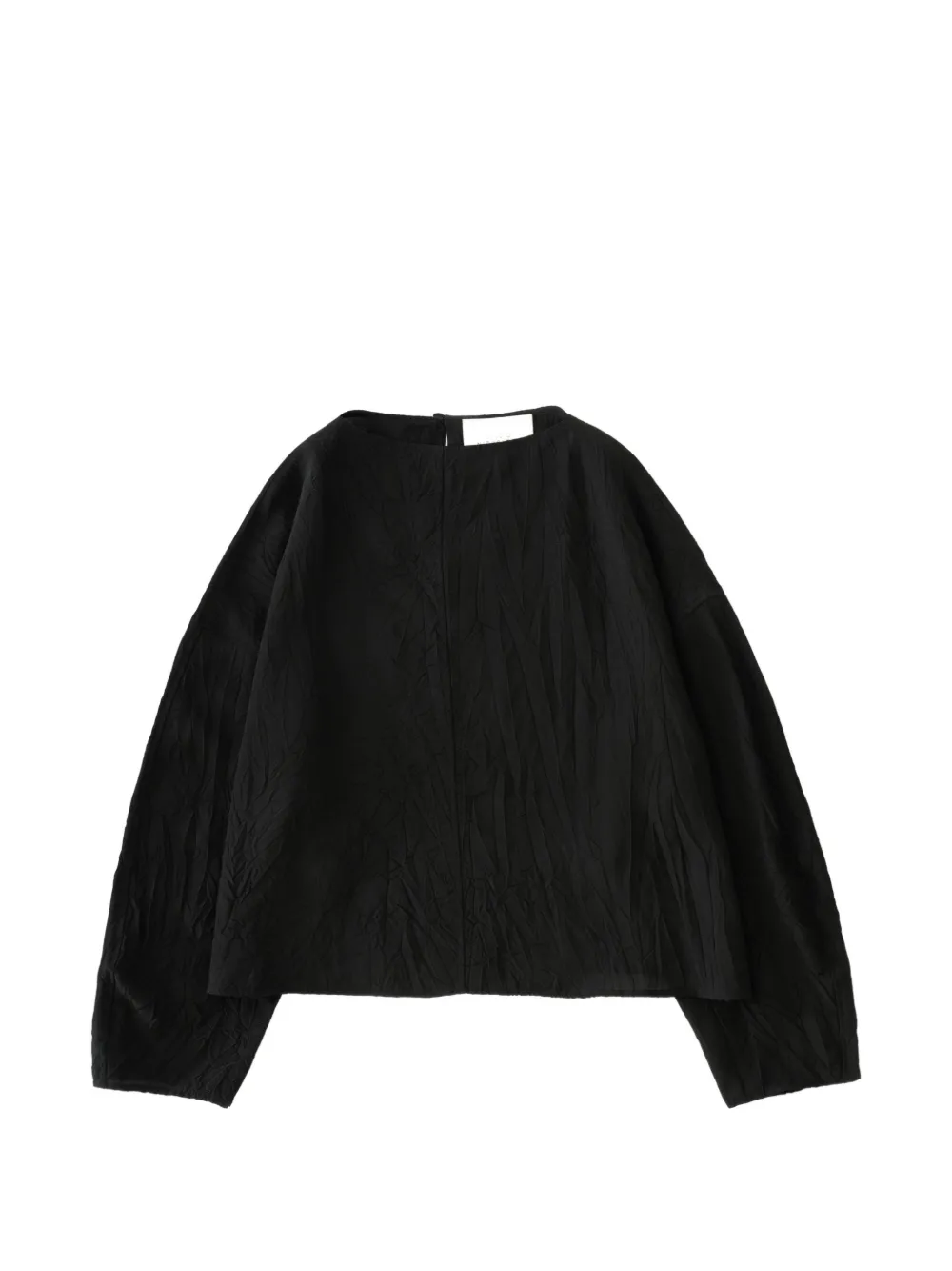 Studio Nicholson Lau crushed long-sleeve top - Nero