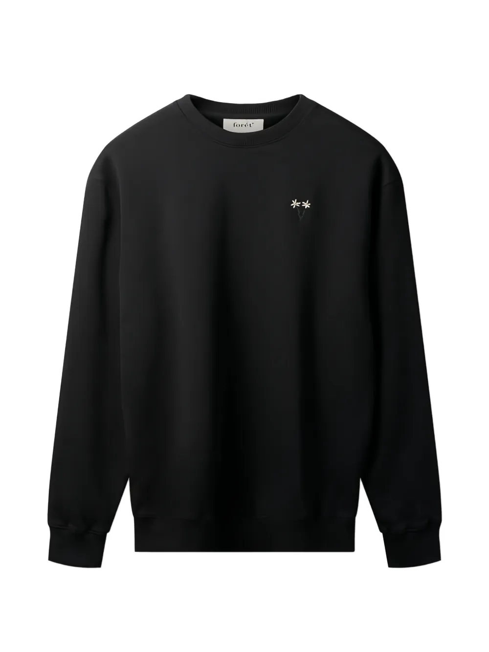 Forét Posy Embroidered Sweatshirt In Black