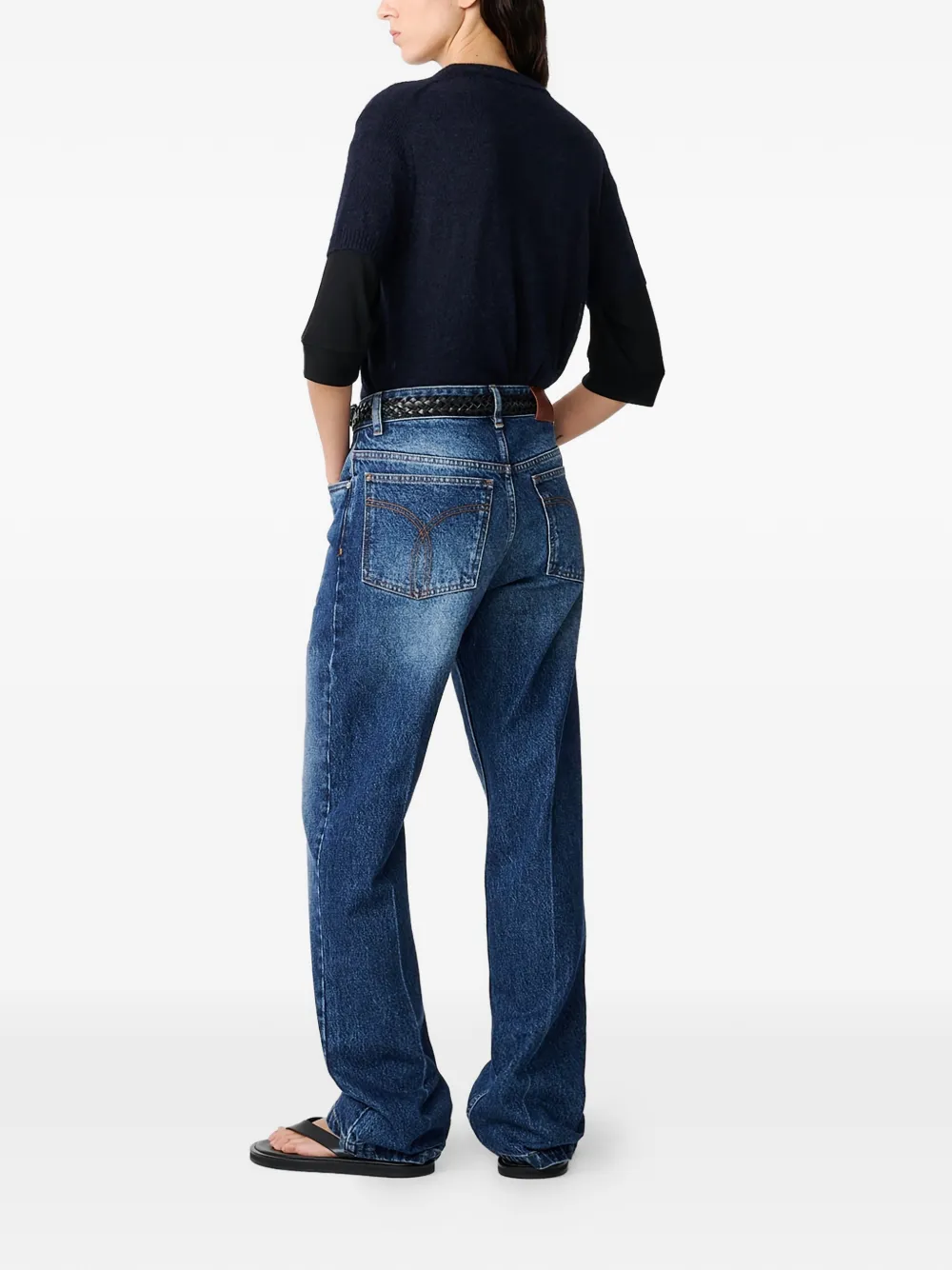 Studio Nicholson Barra jeans met vijf zakken Blauw