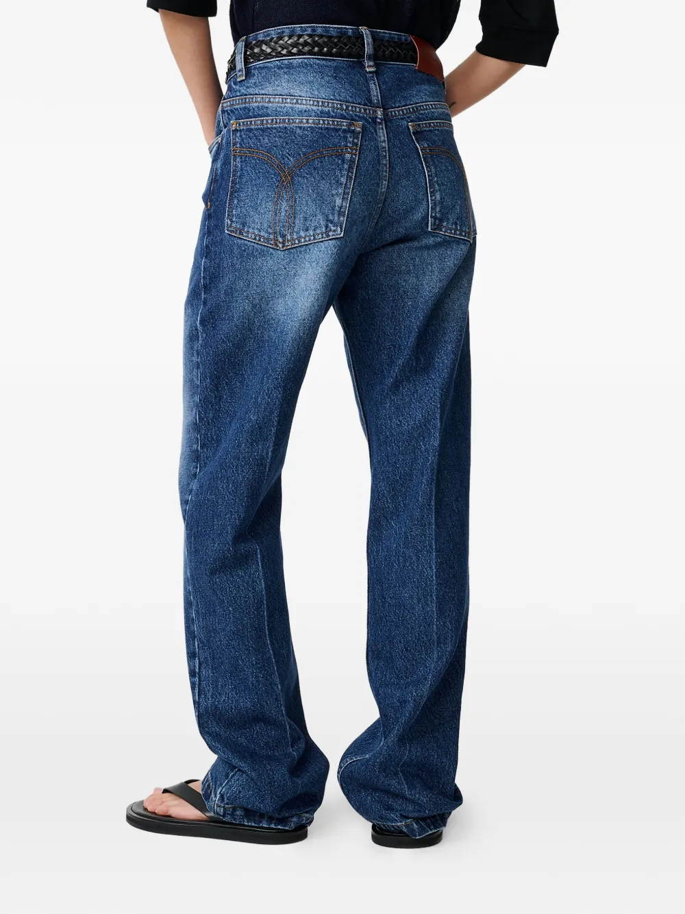 Studio Nicholson Barra jeans met vijf zakken Blauw