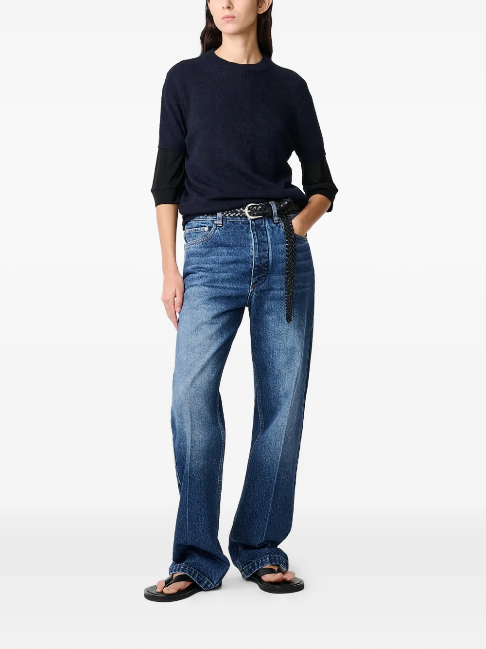 Studio Nicholson Barra jeans met vijf zakken Blauw