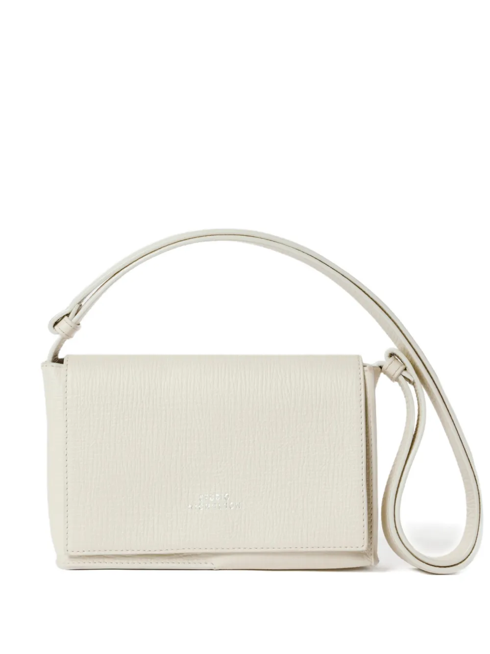 Studio Nicholson Meshi flap grained-leather shoulder bag - Toni neutri