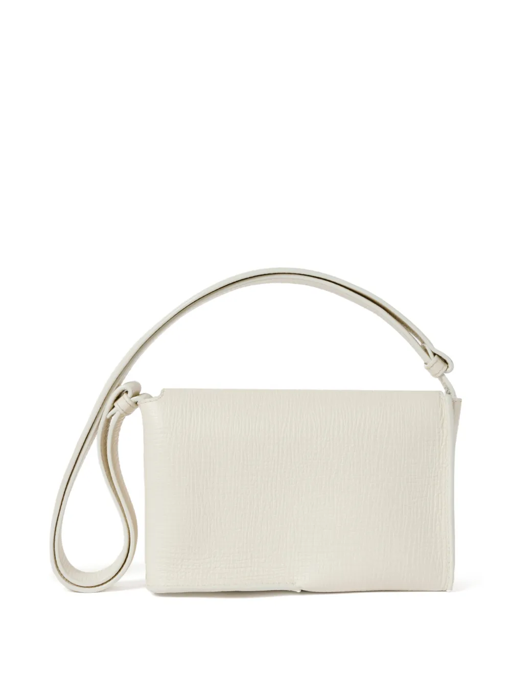  Studio Nicholson Meshi Flap Grained-leather Shoulder Bag - Neutrals 