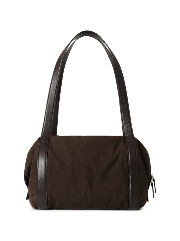 Studio Nicholson Club Leather-trim Shoulder Bag in Brown