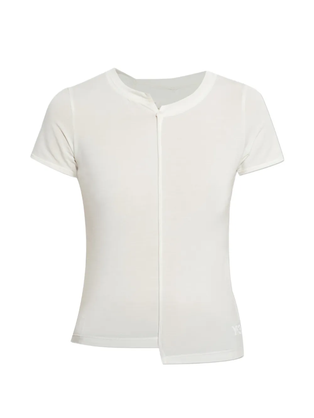 Y-3 zip-detail T-shirt - Toni neutri