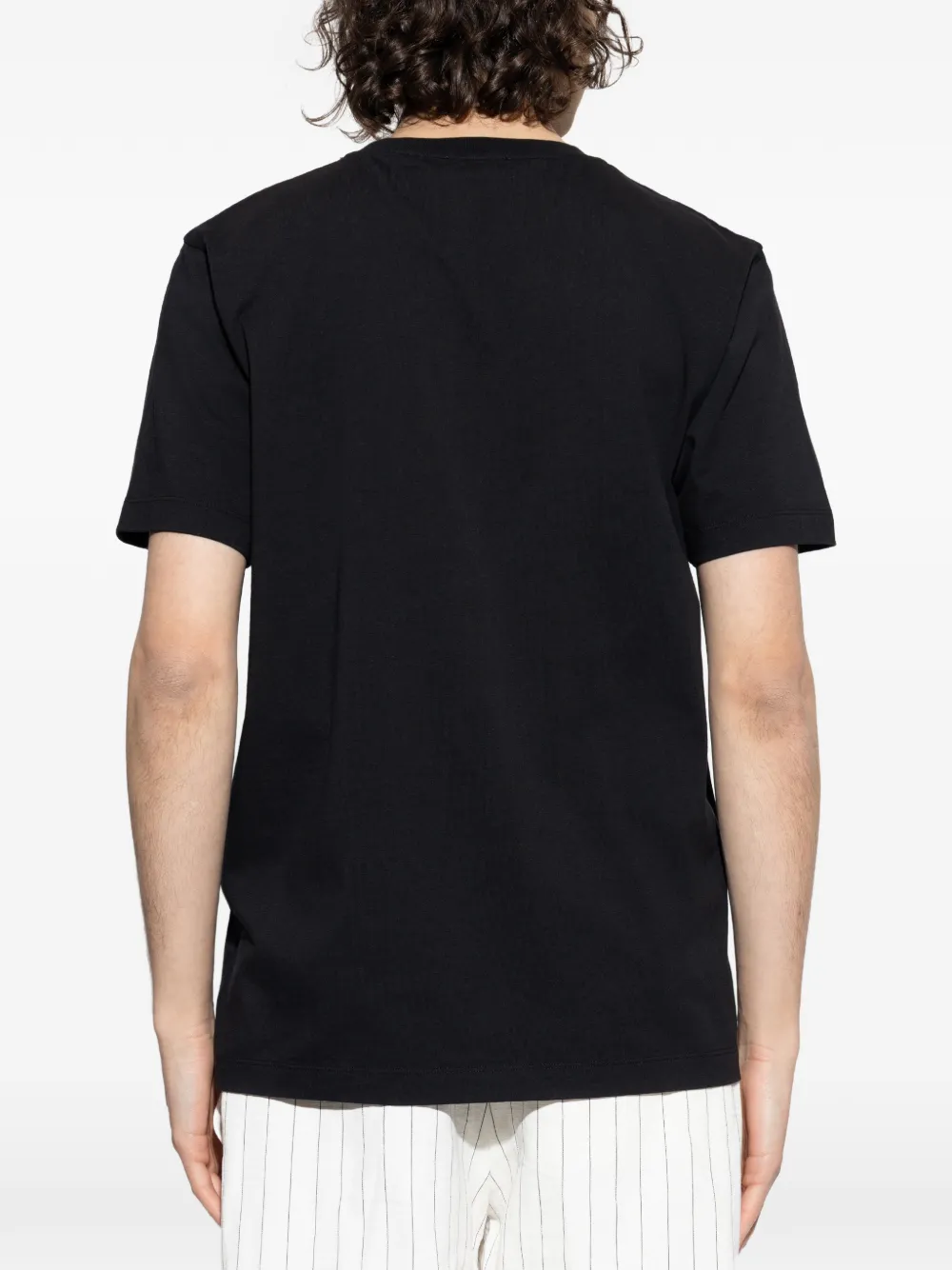 Off-White T-shirt met ronde hals Zwart