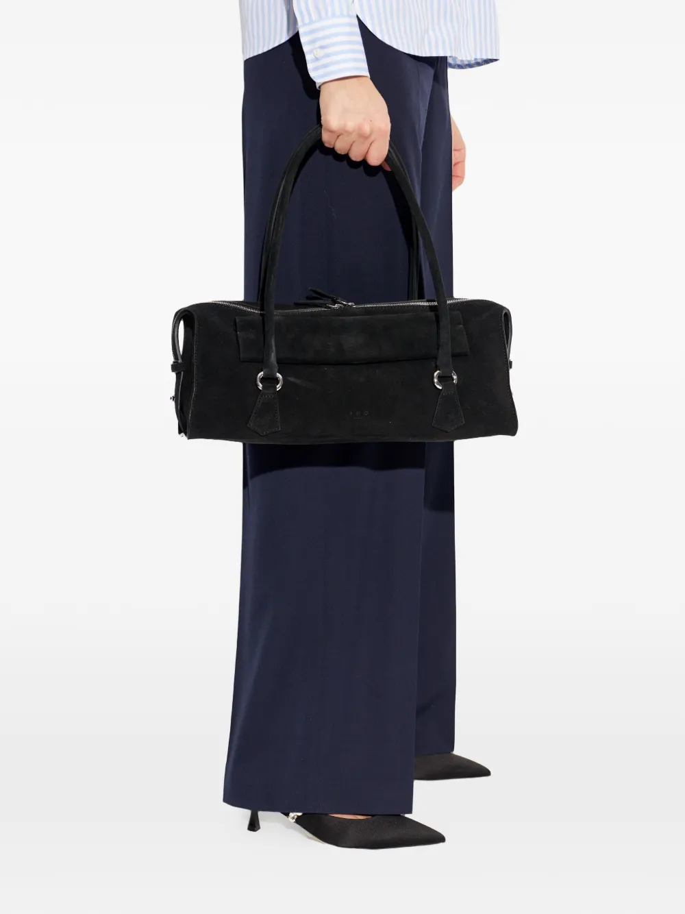 IRO Leren shopper Zwart