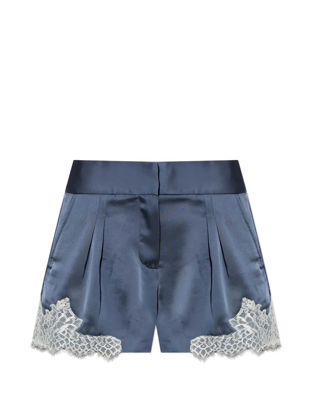 IRO Nyna lace-trim shorts - Blu
