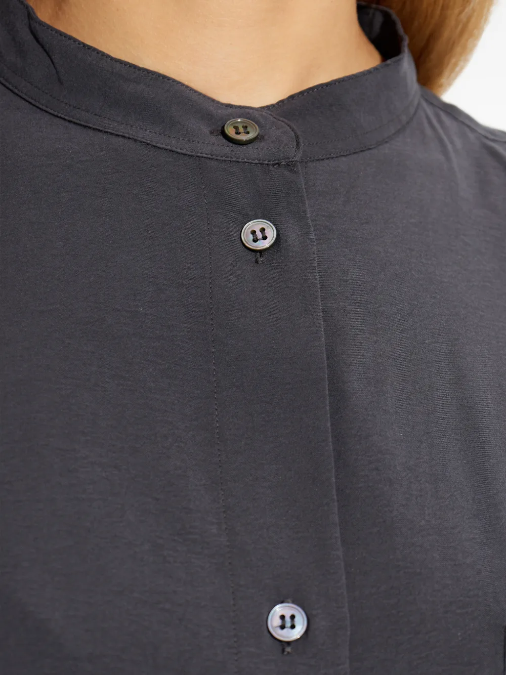 Studio Nicholson Blouse met zak met knopen Grijs