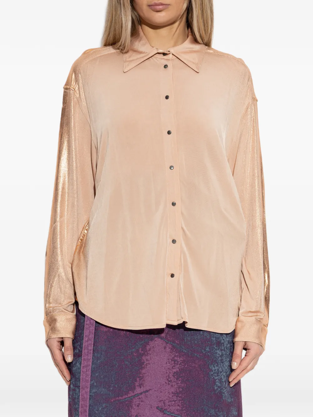  Diesel Long-sleeve Buttoned Shirt - Neutrals 