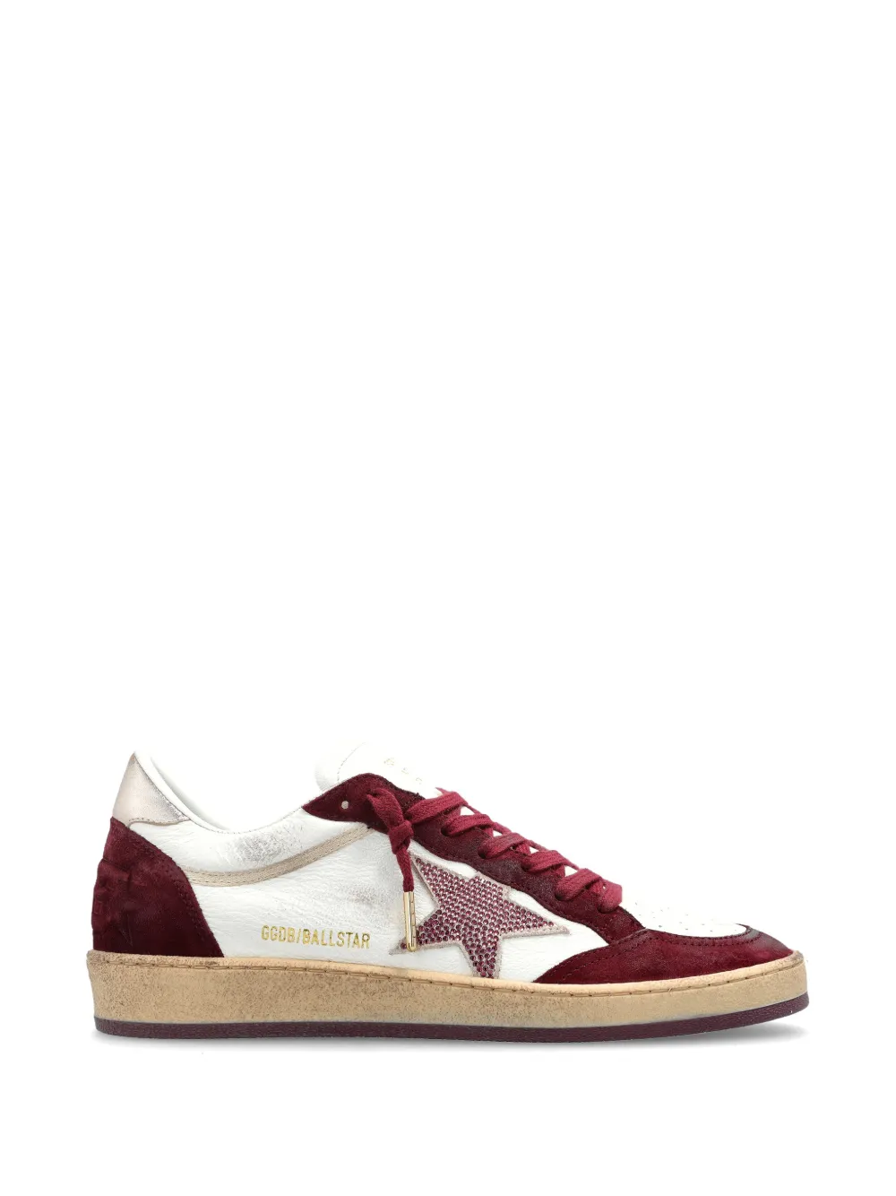 Golden Goose Ballstar low-top sneakers met sterapplicatie Rood