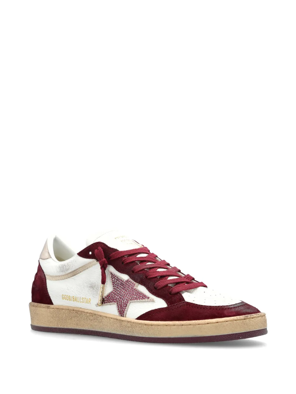 Golden Goose Ballstar low-top sneakers met sterapplicatie Rood