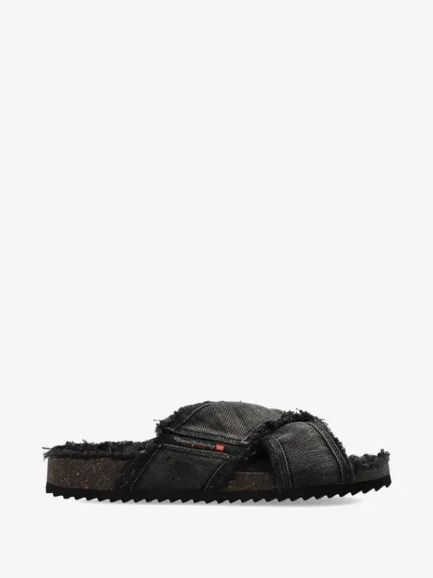Diesel frayed crossover sneakers
