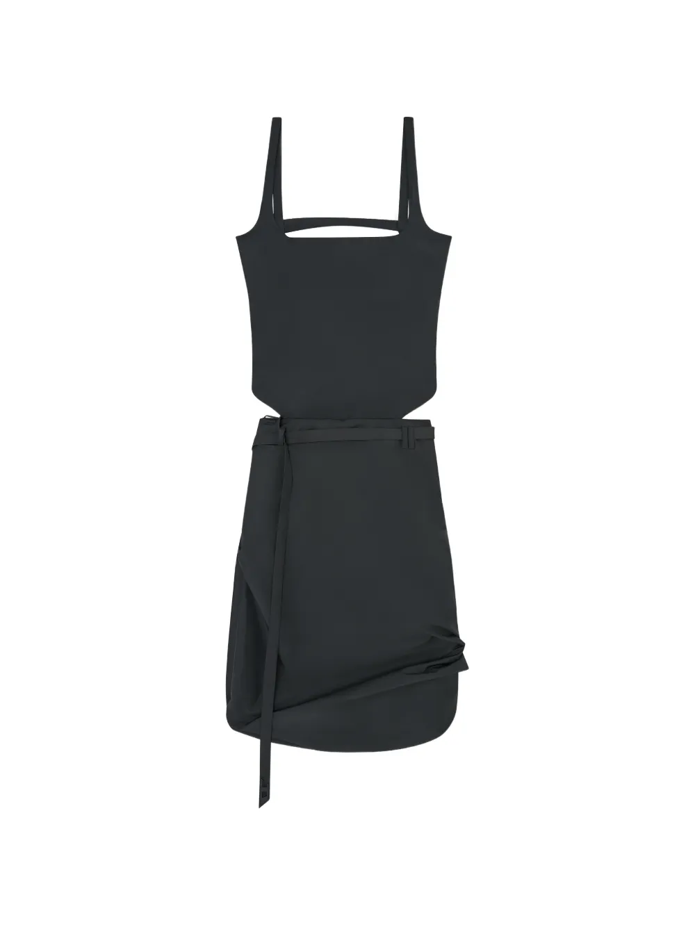 Diesel tie belt dress - Schwarz