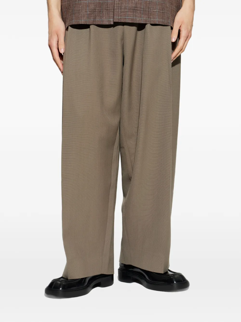  Studio Nicholson Pleated Trousers - Brown 