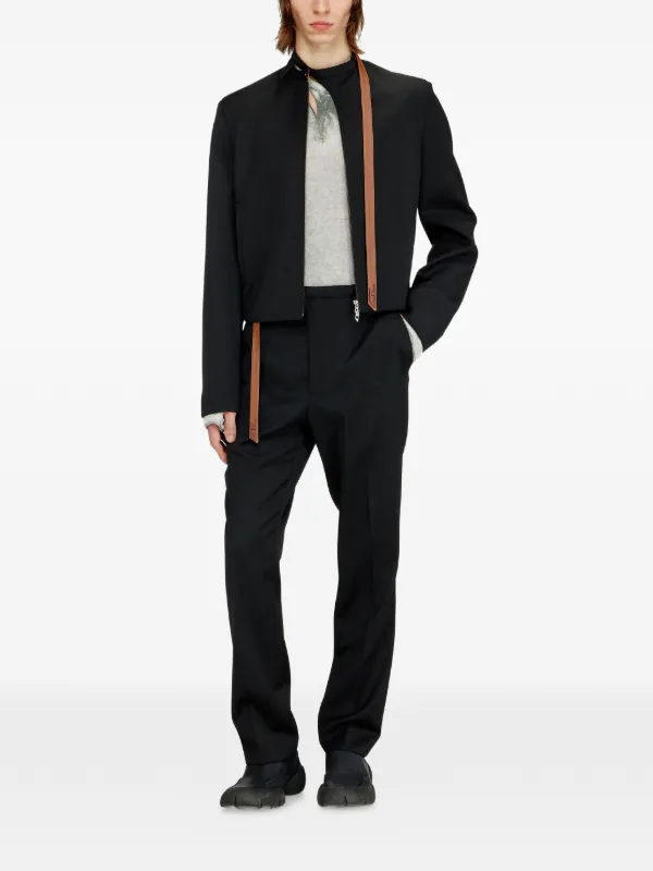 DIESEL ブラックジャケット Diesel ジップ ジャケット | ブラック | FARFETCH JP