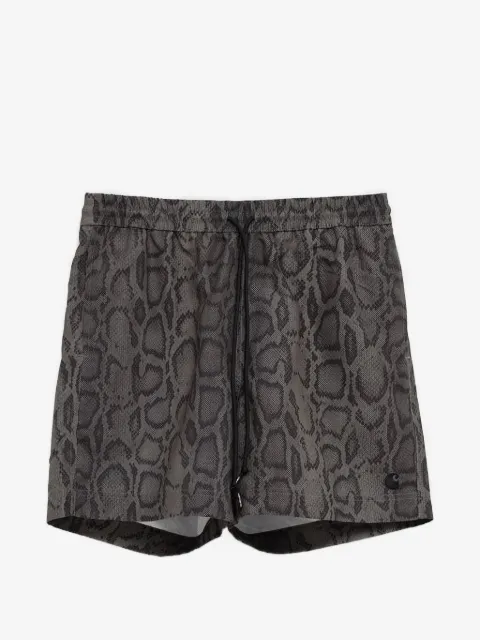 Carhartt WIP snake-print drawstring swim shorts