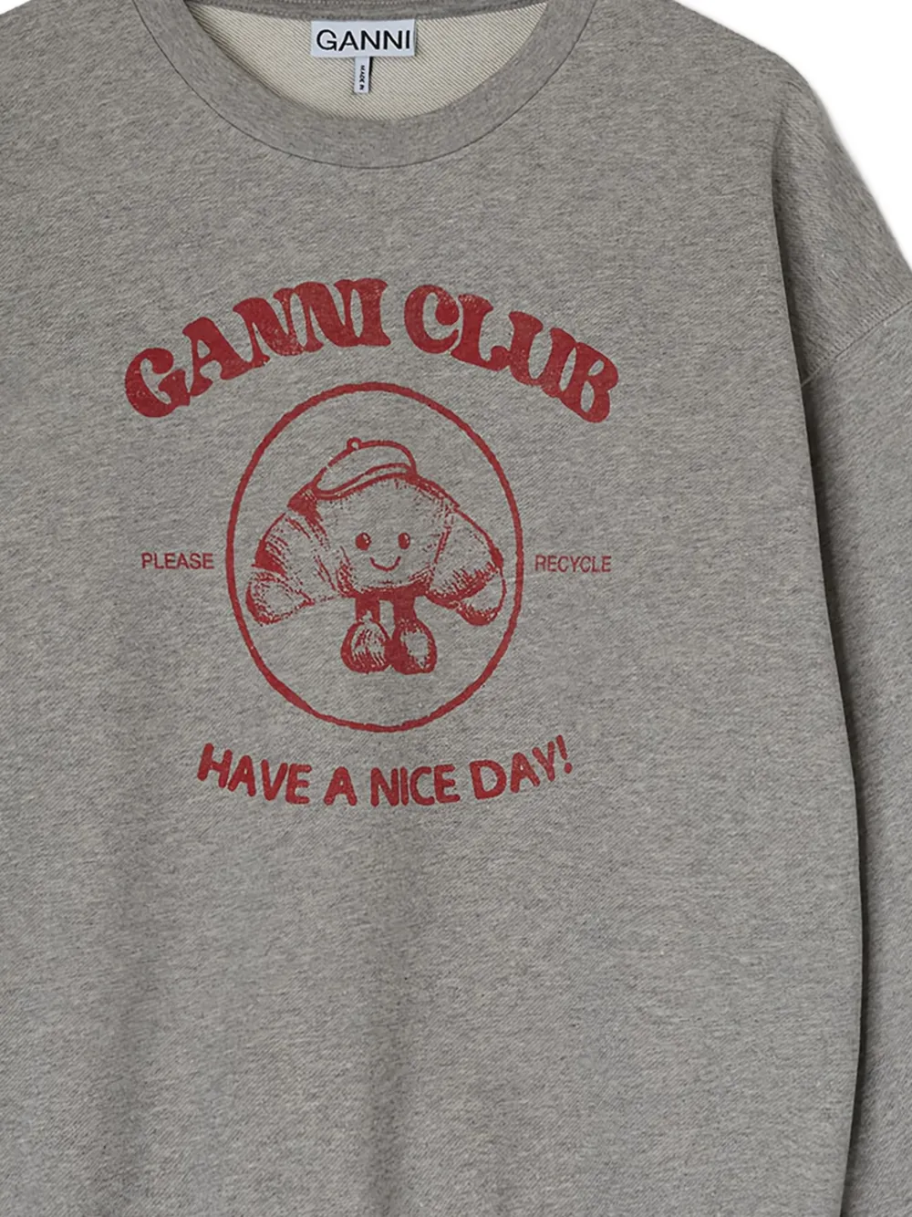  Ganni Sudadera Club - Gris 