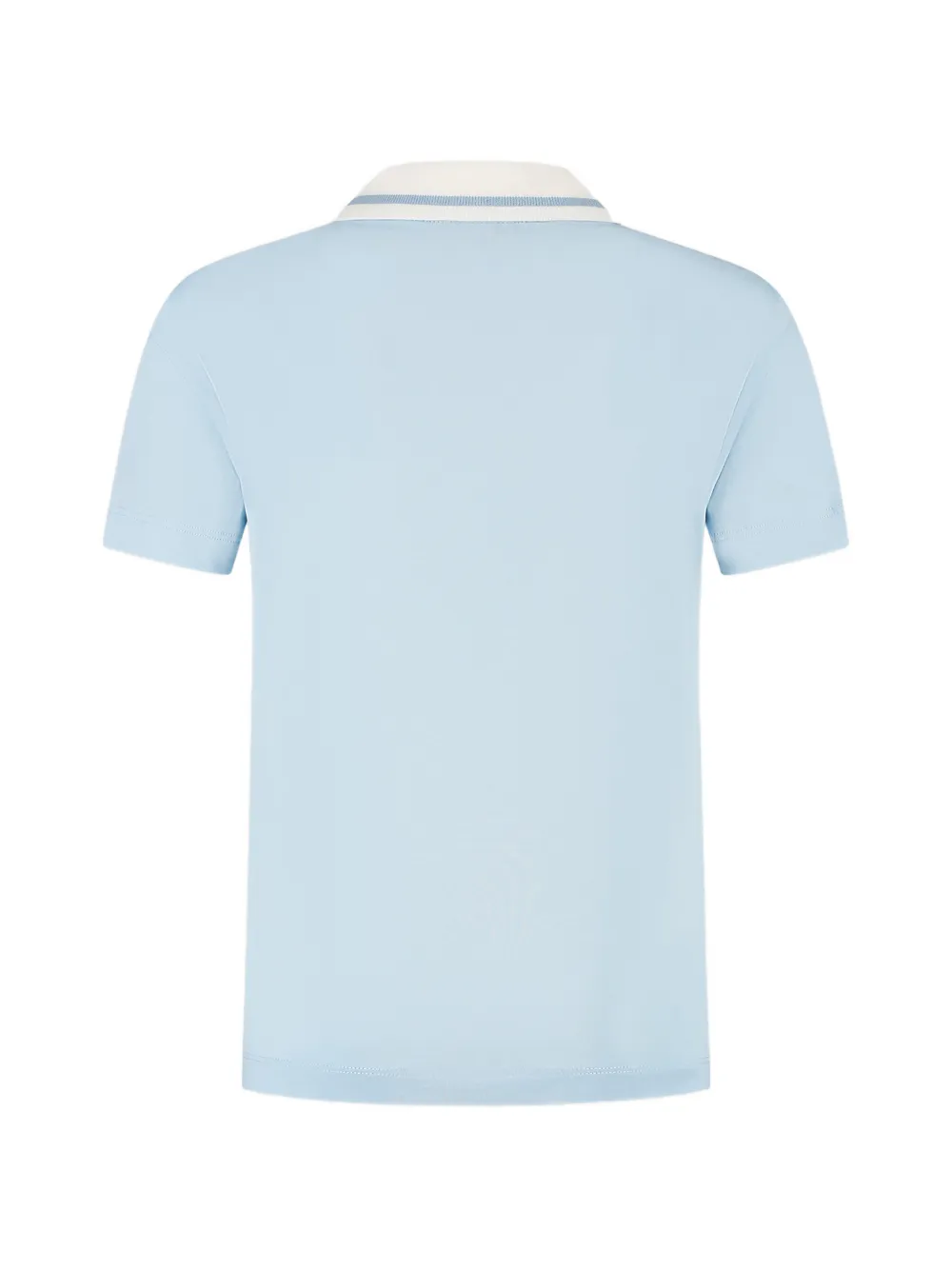Fendi Kids Poloshirt met logodetail Blauw