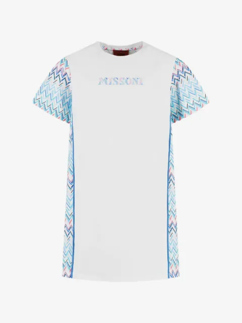 Missoni Kids تيشيرت طويل بنقش شيفرون