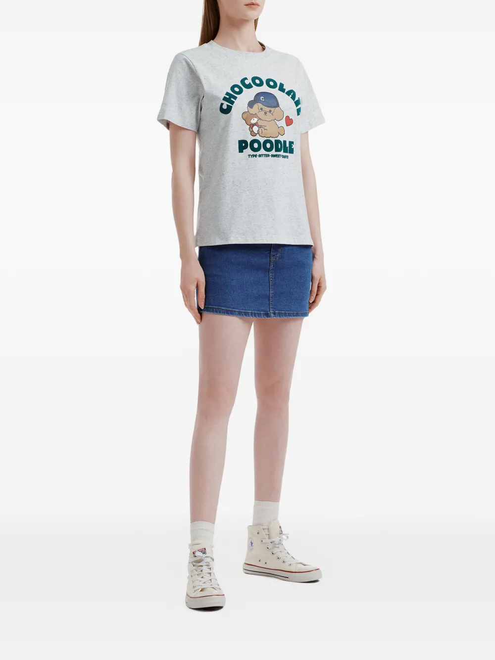  Chocoolate Logo-print T-shirt - Grey 