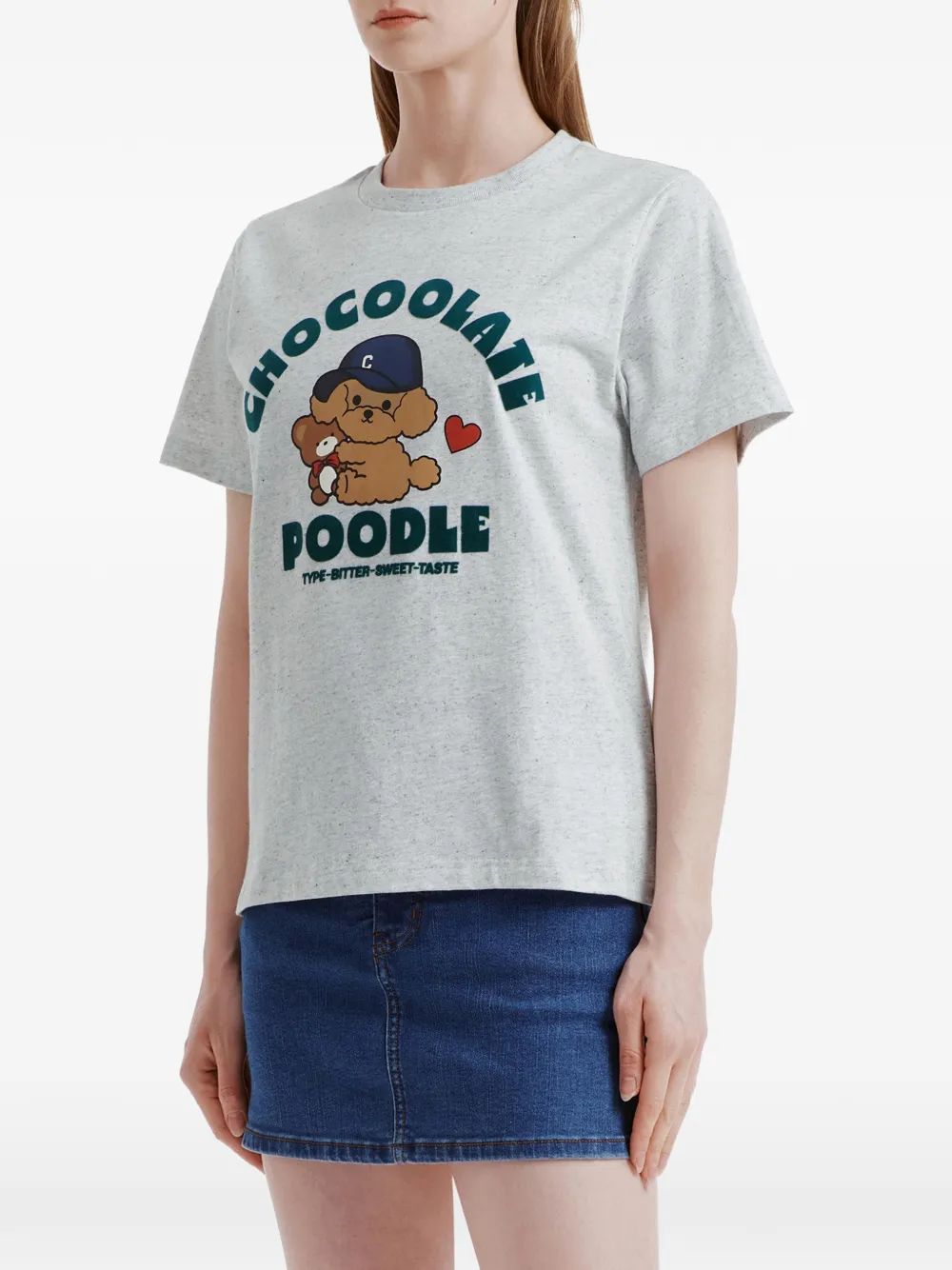  Chocoolate Logo-print T-shirt - Grey 