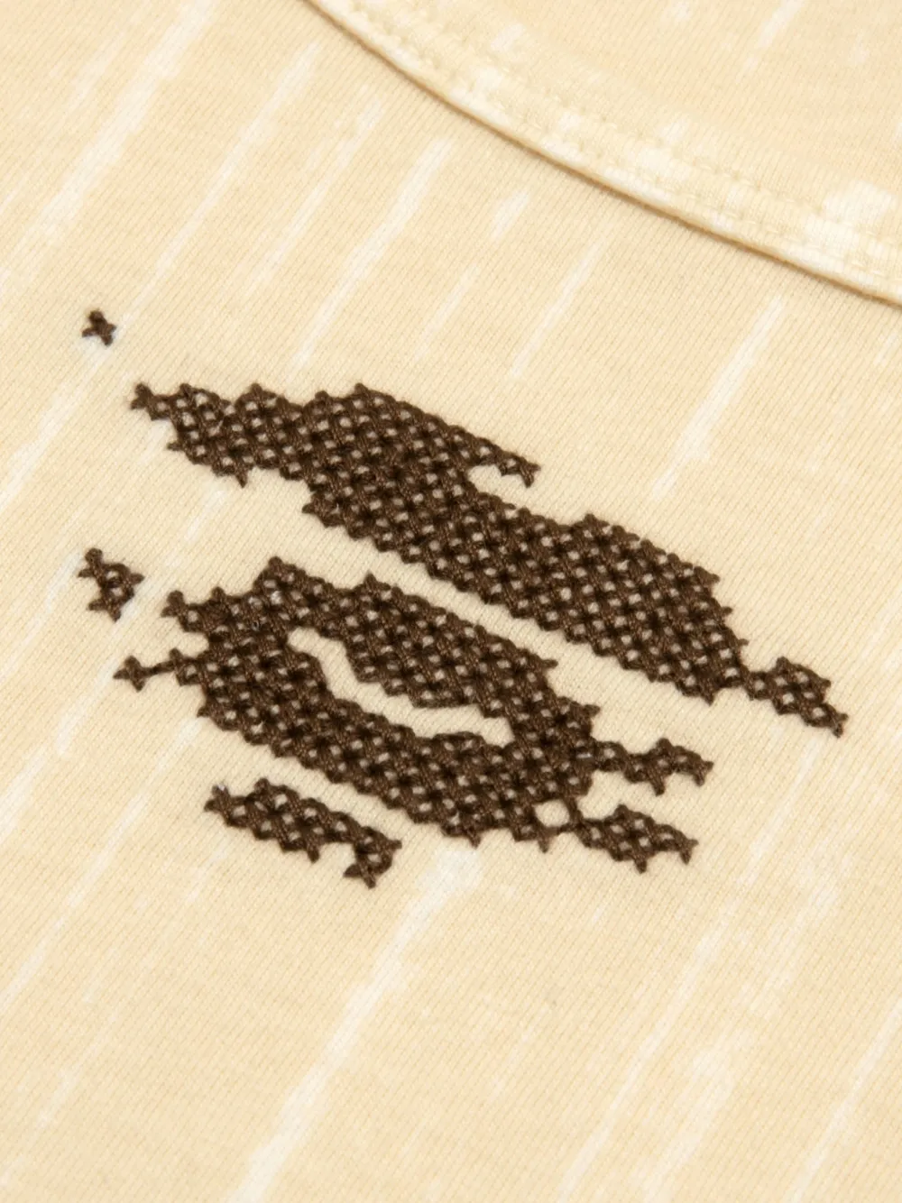  Aape By *a Bathing Ape® Logo-embroidery T-shirt - Neutrals 