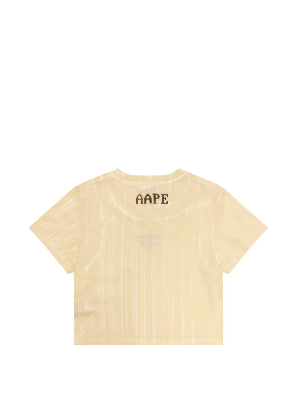  Aape By *a Bathing Ape® Logo-embroidery T-shirt - Neutrals 