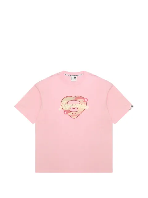AAPE BY *A BATHING APE® t-shirt à appliqué cœur
