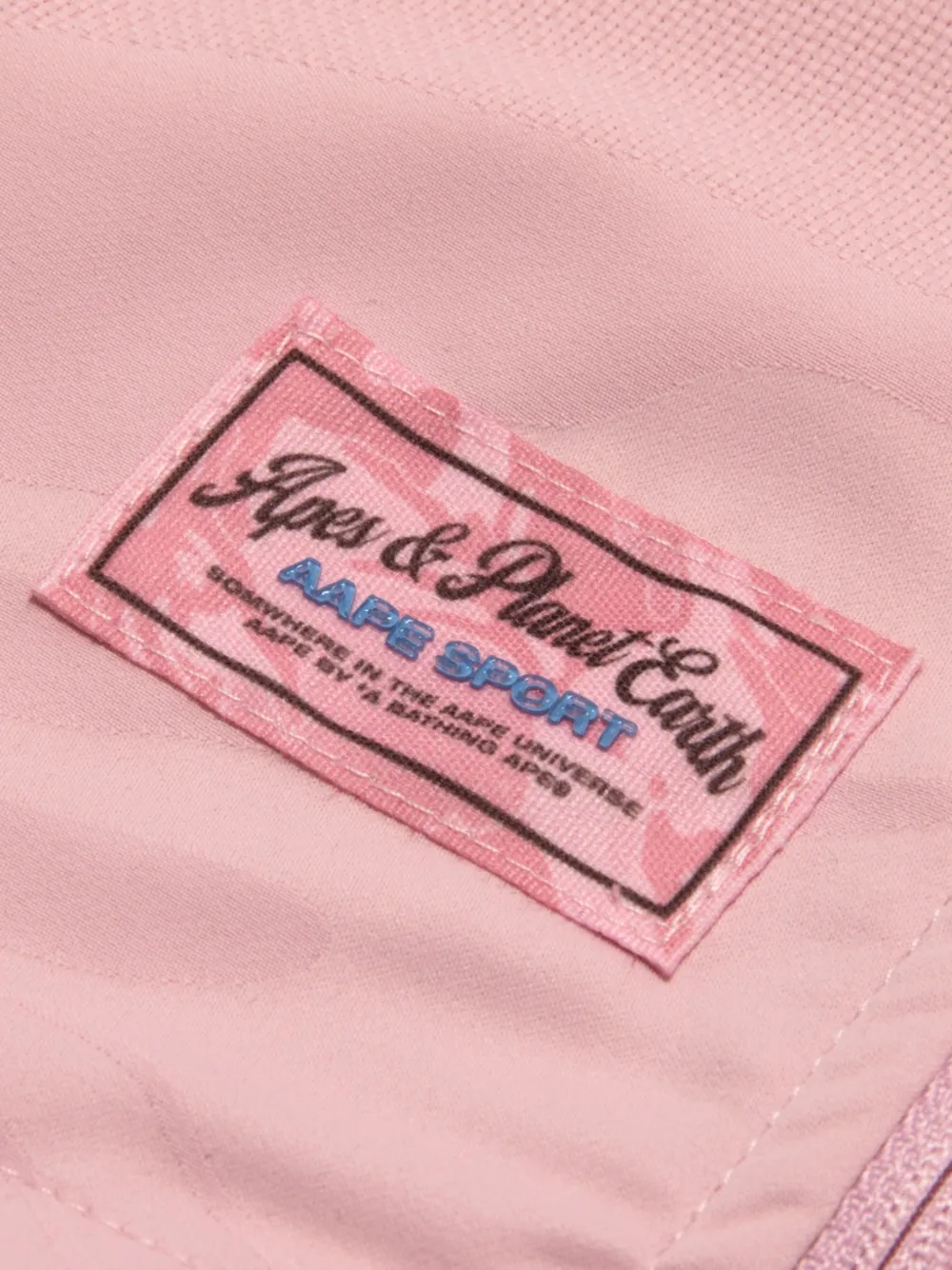  Aape By *a Bathing Ape® Patch-detail Hooded Jacket - Pink 