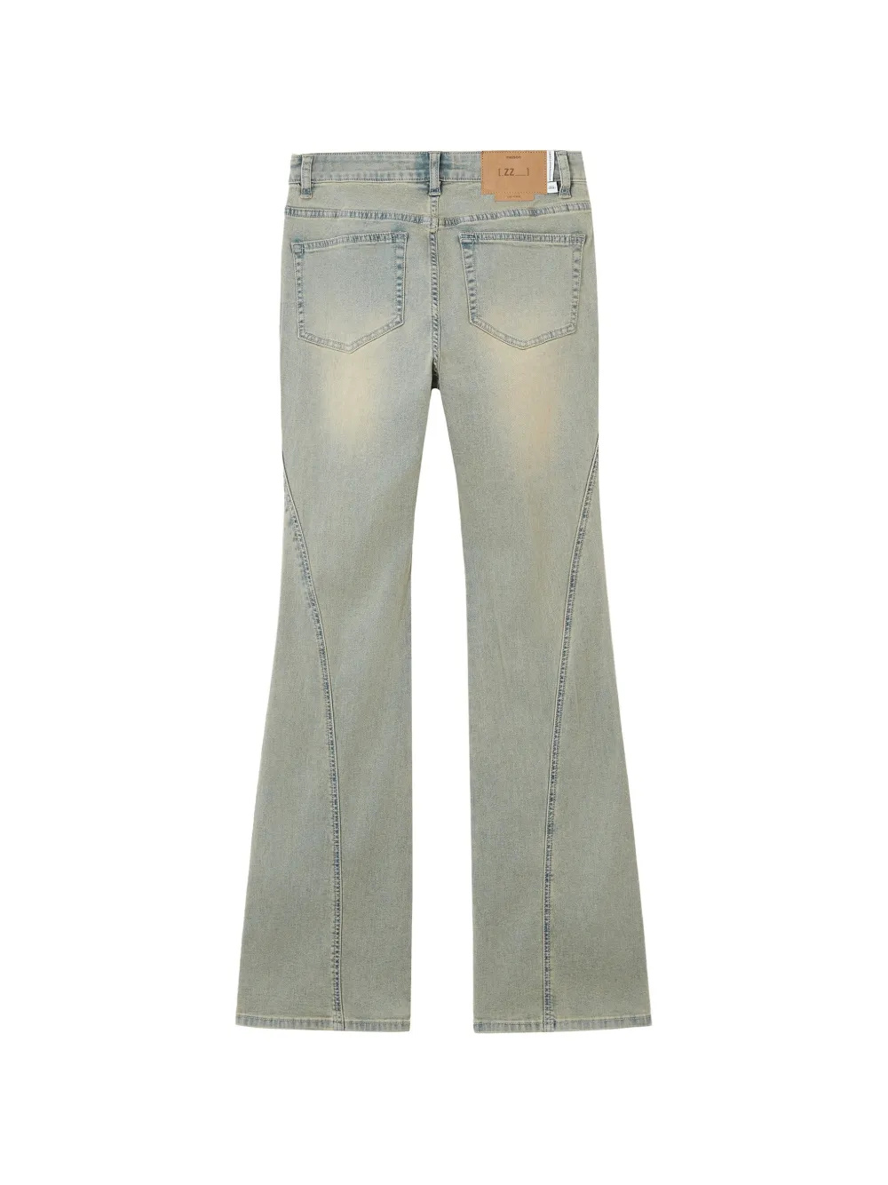  Izzue Panelled Flared Jeans - Blue 