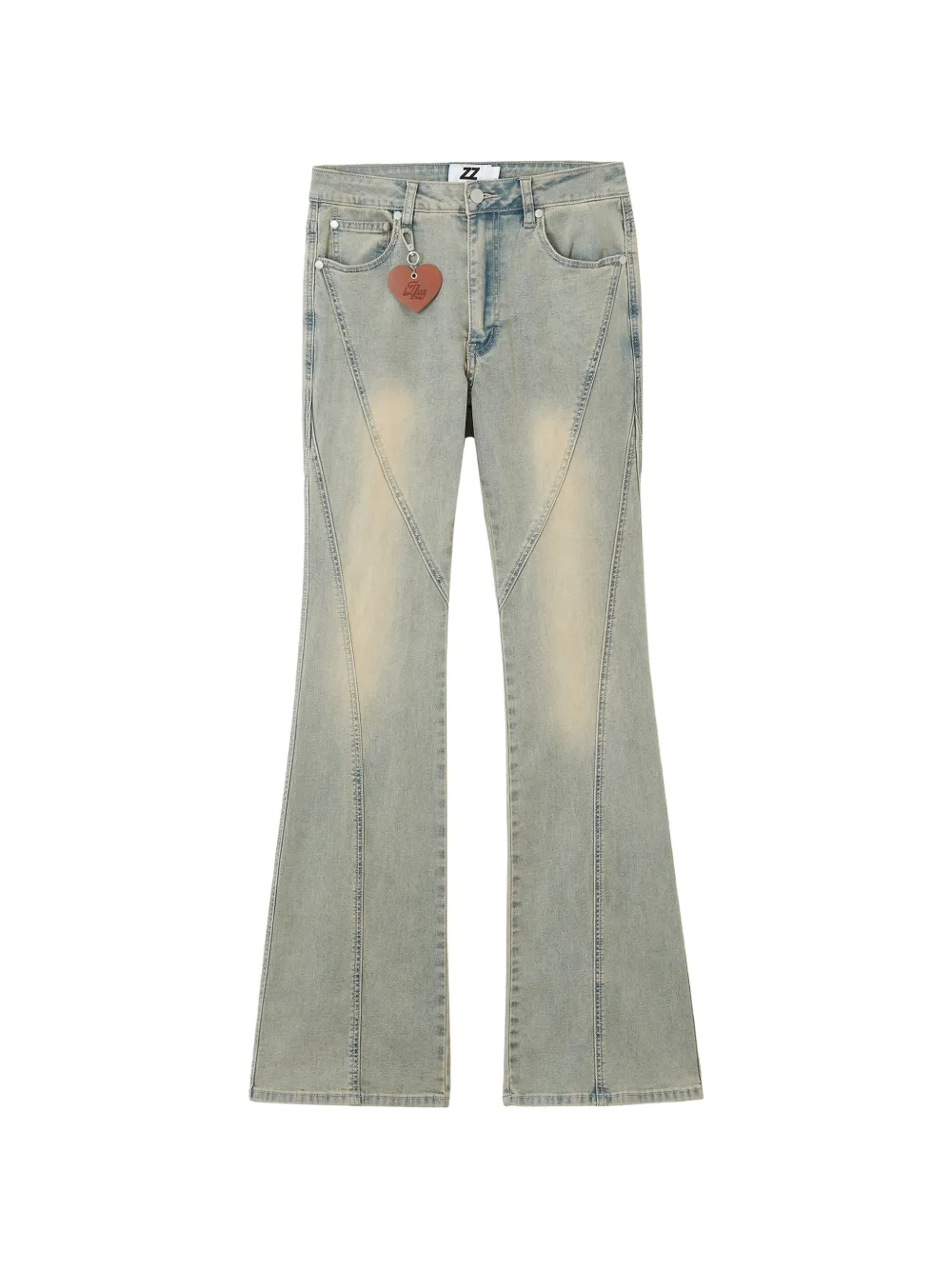 izzue Jeans svasati con inserti - Blu