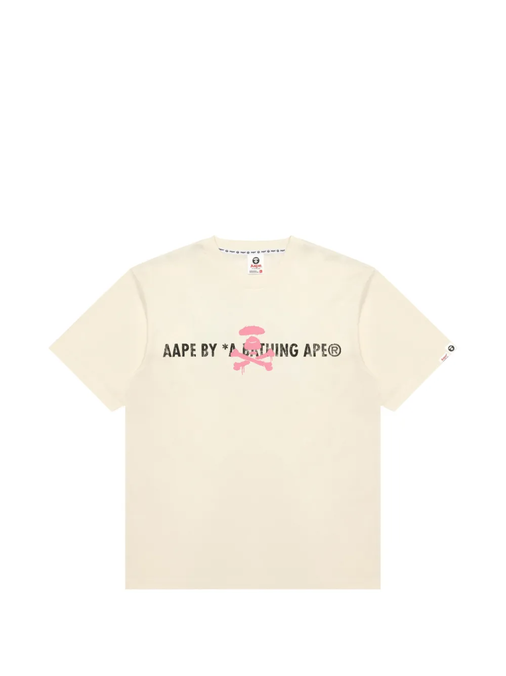 AAPE BY *A BATHING APE® T-shirt con grafica - Toni neutri