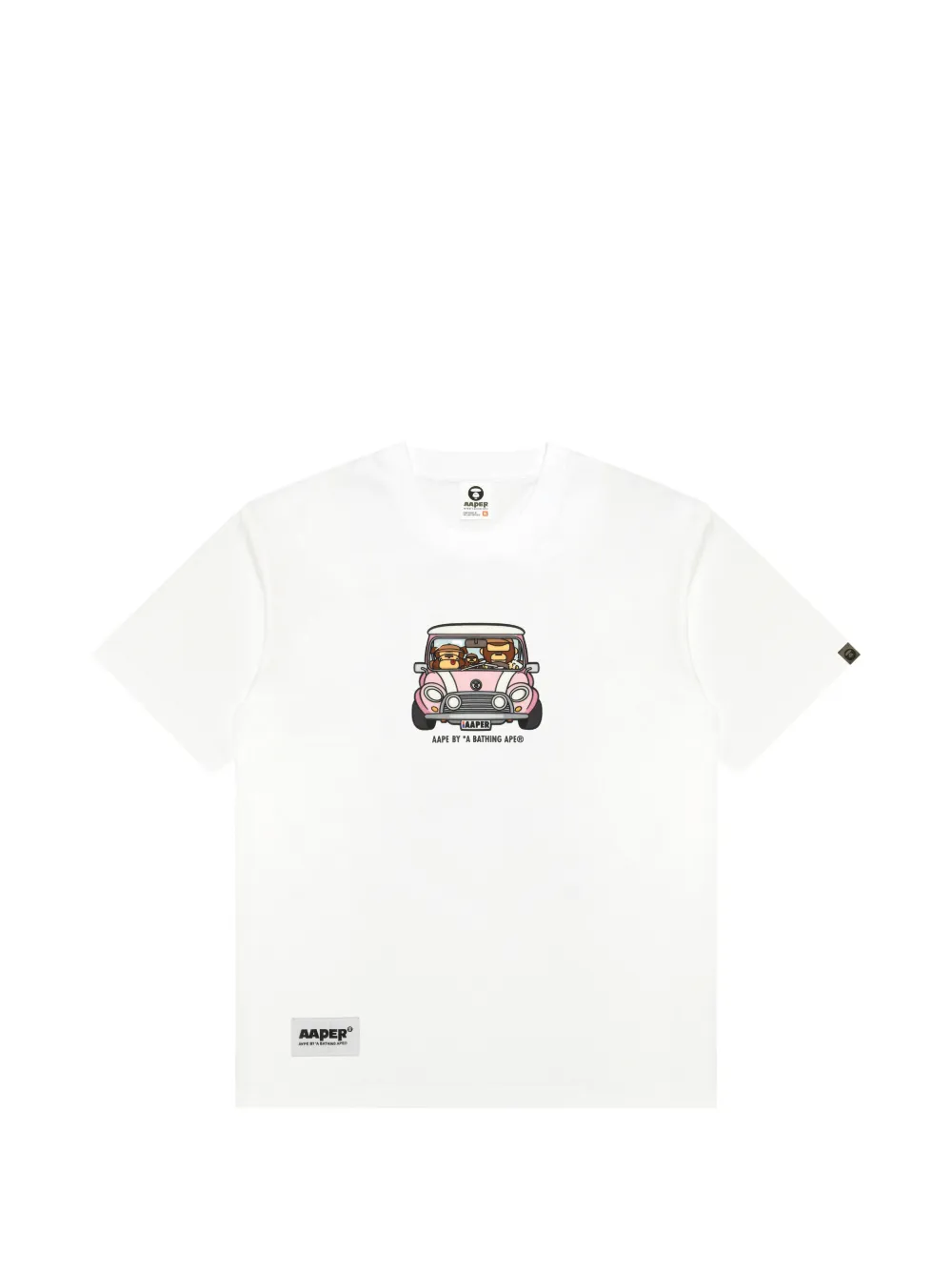 AAPE BY *A BATHING APE® T-shirt con stampa - Bianco
