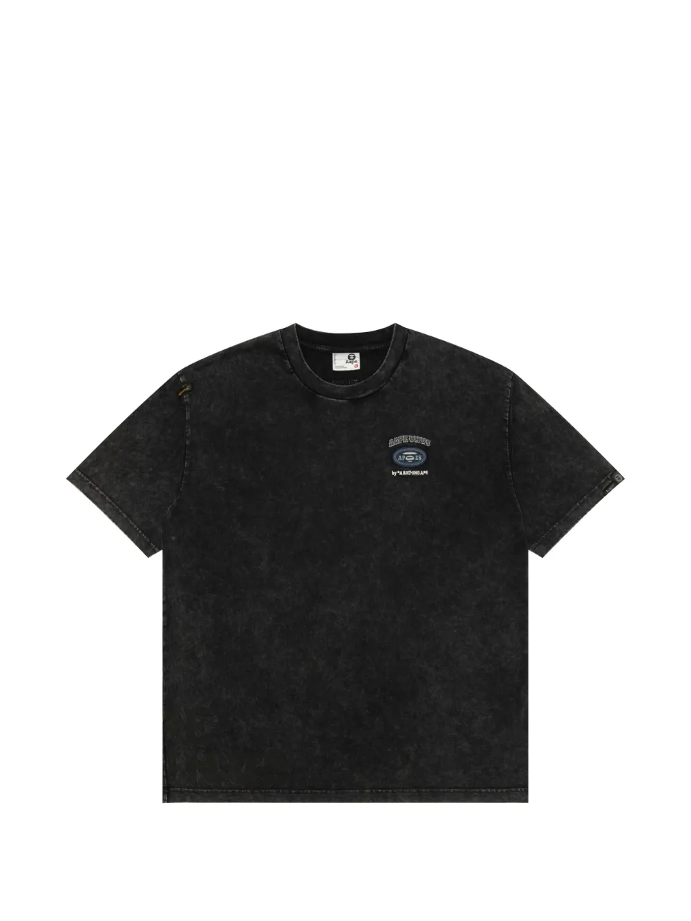 AAPE BY *A BATHING APE® embroidered short-sleeve T-shirt - Nero