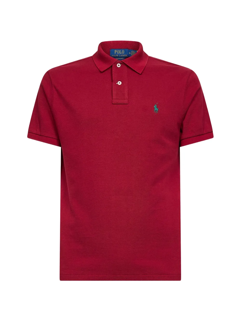Polo Ralph Lauren two-button embroidery polo shirt - Rosso