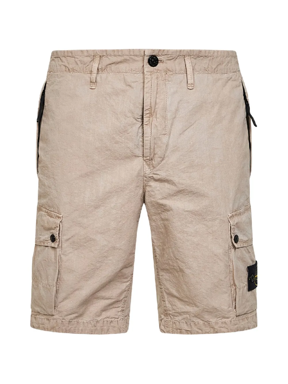 Stone Island cargo logo-badge shorts - Toni neutri