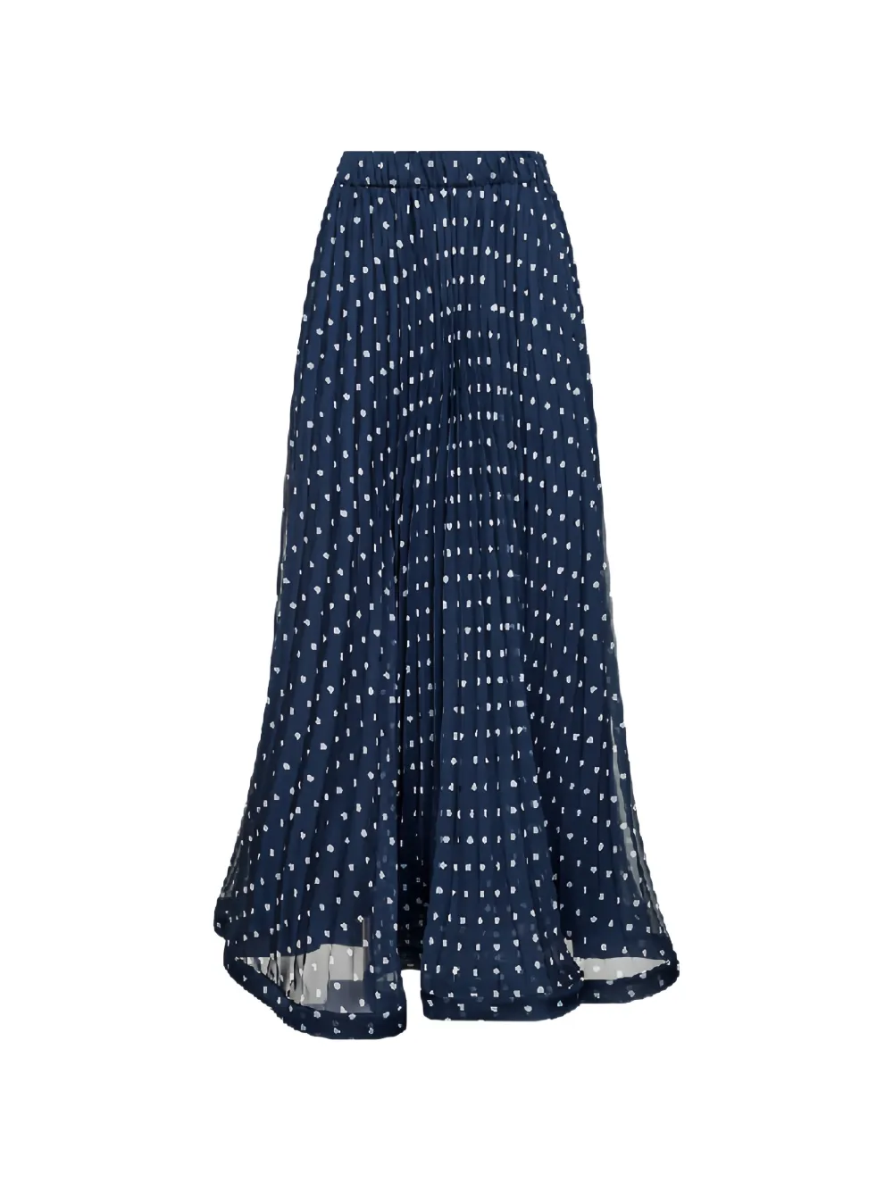 P.A.R.O.S.H. polka-dot pleated skirt - Blu