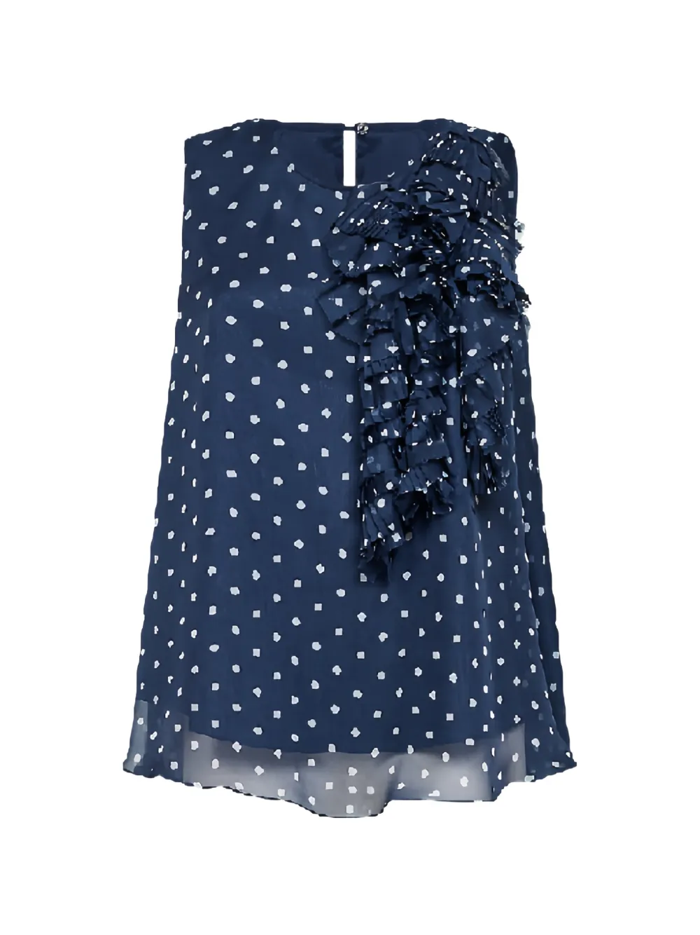 P.A.R.O.S.H. ruffled top - Blu