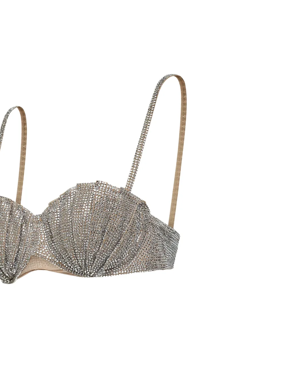  Giuseppe Di Morabito Crystal-embellished Bra - Silver 