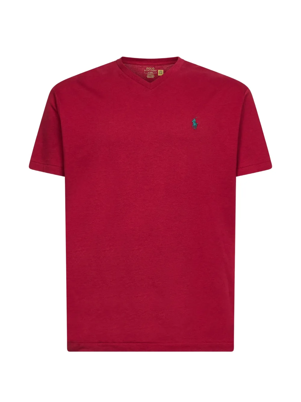 Polo Ralph Lauren ribbed V-neck T-shirt - Rosso