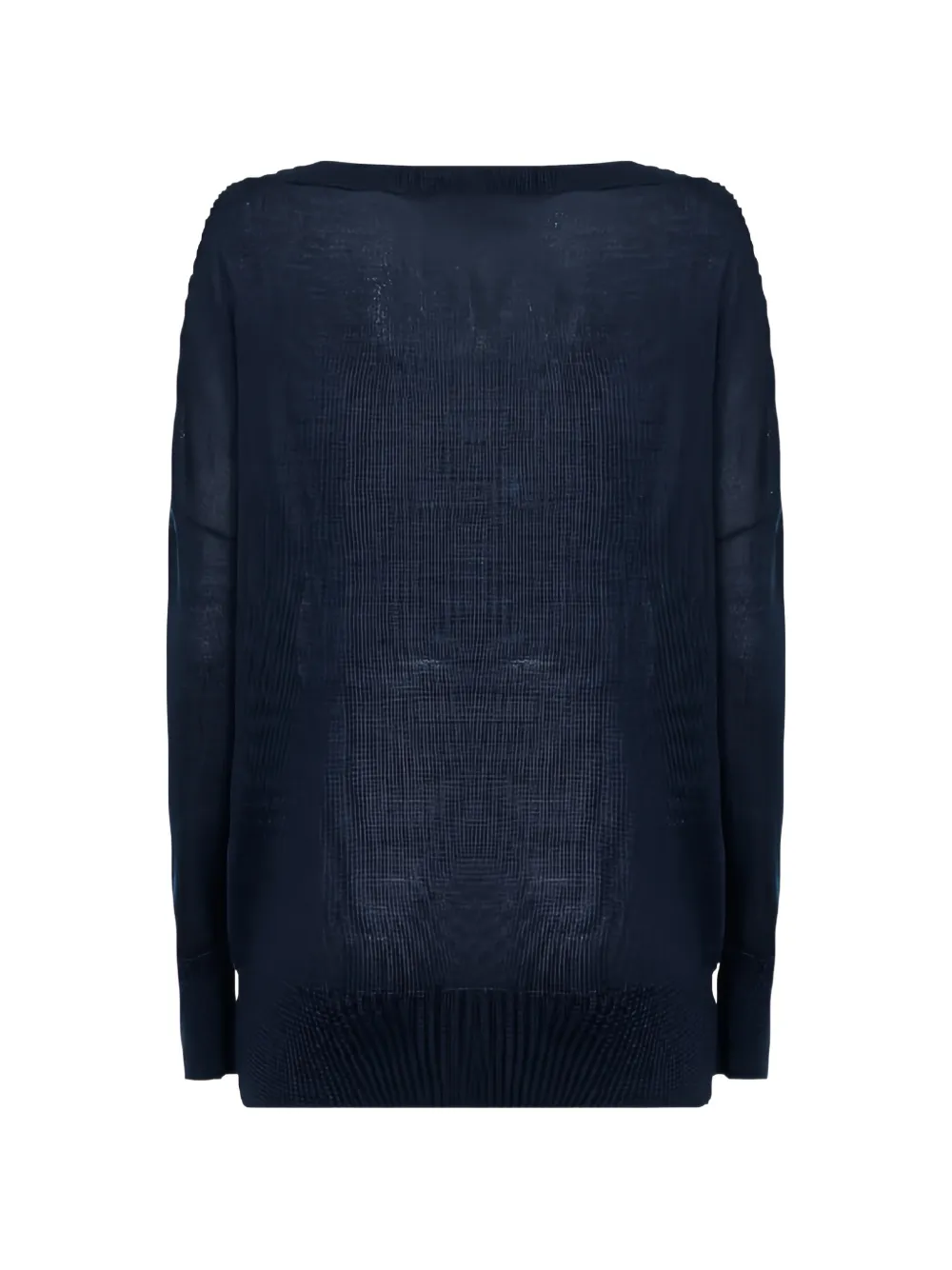  P.a.r.o.s.h. Boat-neck Long-sleeve Sweater - Blue 