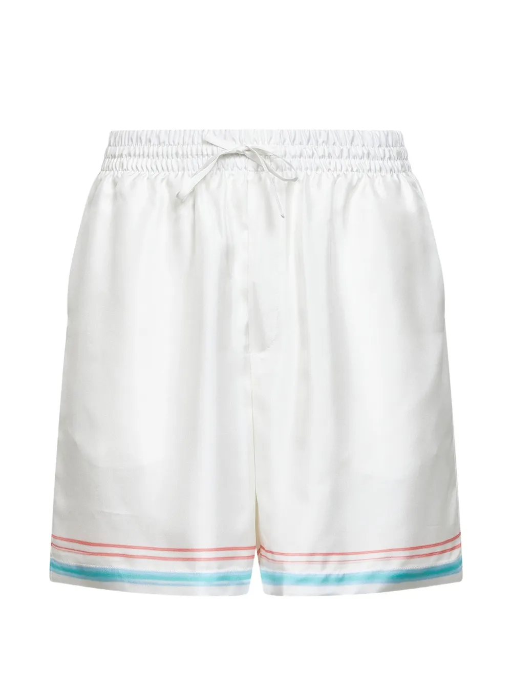 Casablanca elasticated striped shorts - Bianco