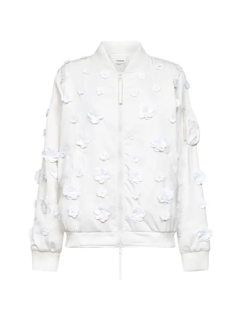 P.A.R.O.S.H. floral-appliqué bomber jacket