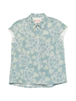マルニ　デザイントップス MARNI（マルニ） Tシャツ トップス Daisy Garden プリント ジャージー