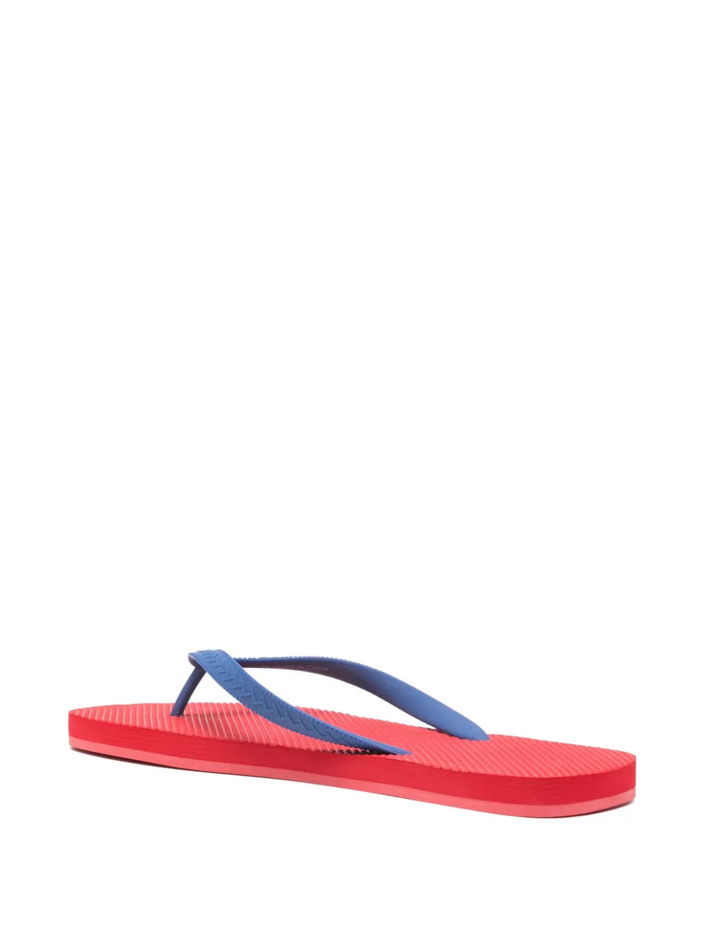 DSQUARED2 logo embossed flip-flops Rood
